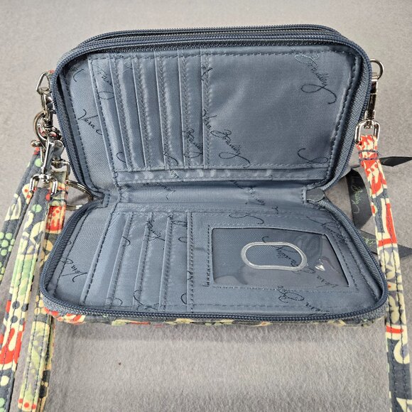 Vera Bradley Wristlet/Wallet, Multicolor, 3 compartment, 3 strap lengths, zipper - Picture 6 of 16